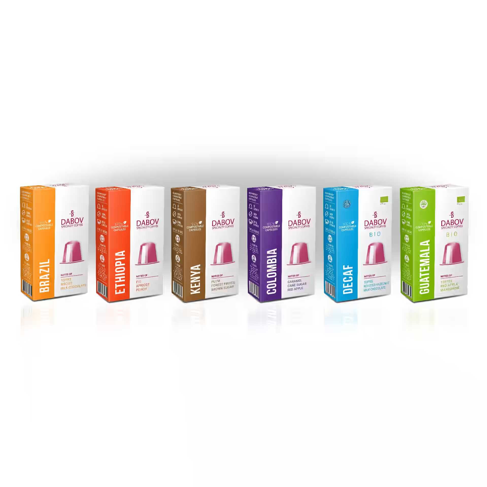 Thumbnail image of Variety Pack by DABOV - 60 NESPRESSO® Compatible Capsules