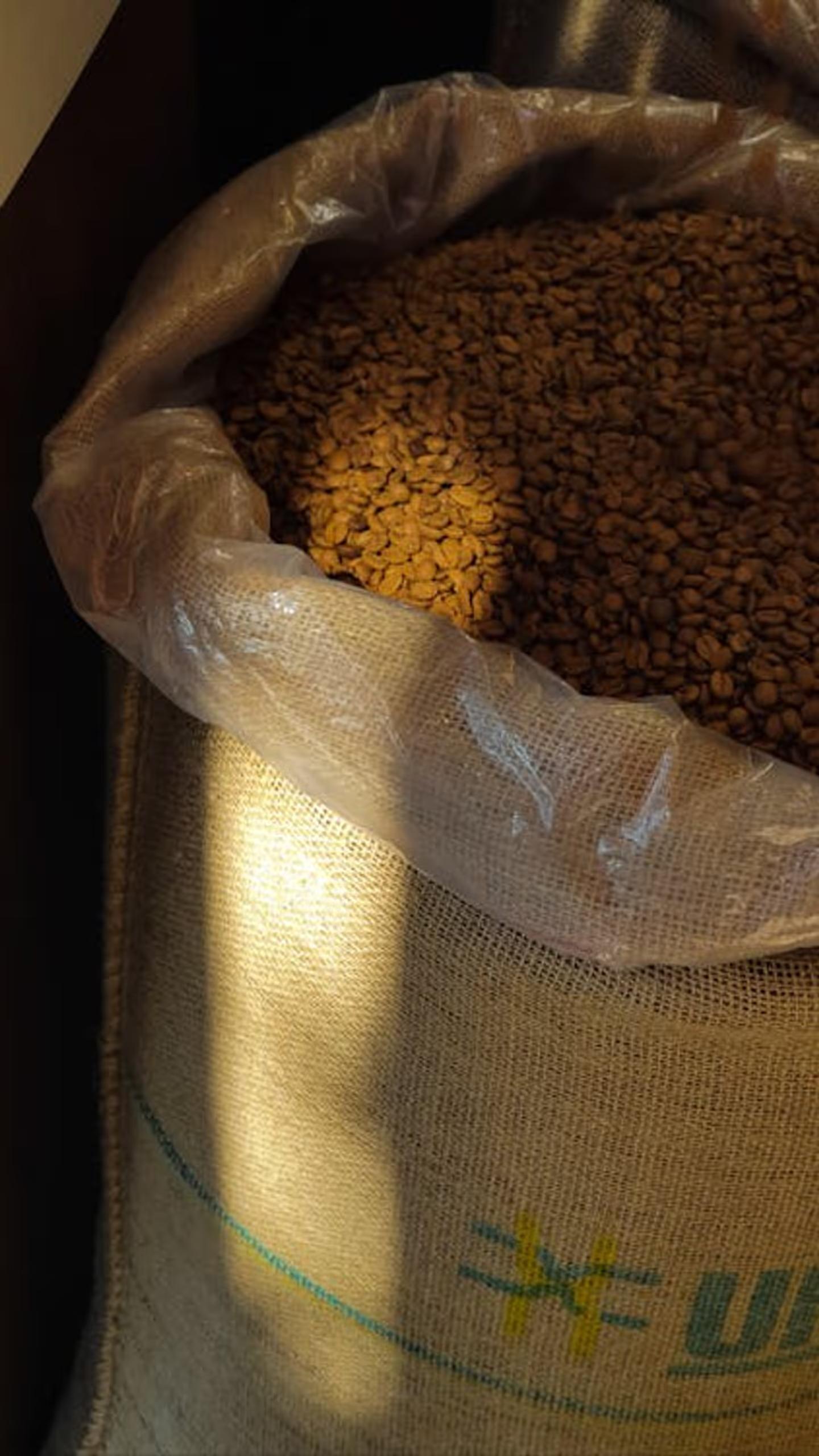 Bag of coffee beans